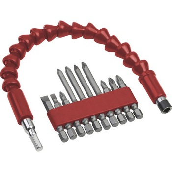 Set biti si prelungitor flexibil Meister, 3387660, 11 piese Set biti si prelungitor flexibil Meister, 3387660, 11 piese