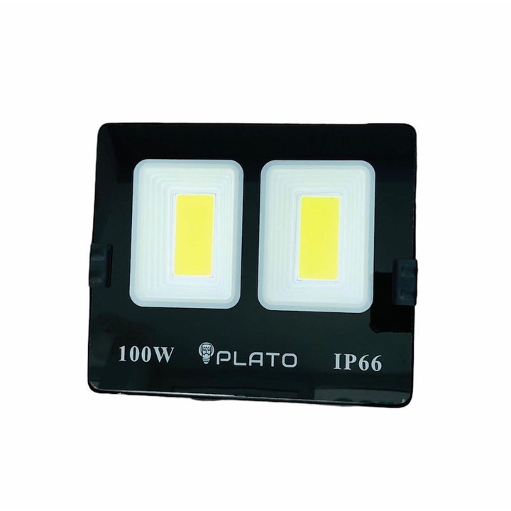 Vékony Led projektor, 100 W, 2 modul, 8000LM, IP66, 6500K, A++