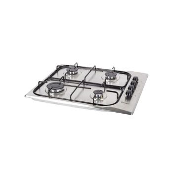 Plita Incorporabila Gaz, 4 Ochiuri, Alimentare cu Gaz, Butoane pentru reglaj, Inox, Incorporabila, Argintiu Plita Incorporabila Gaz, 4 Ochiuri, Alimentare cu Gaz, Butoane pentru reglaj, Inox, Incorporabila, Argintiu