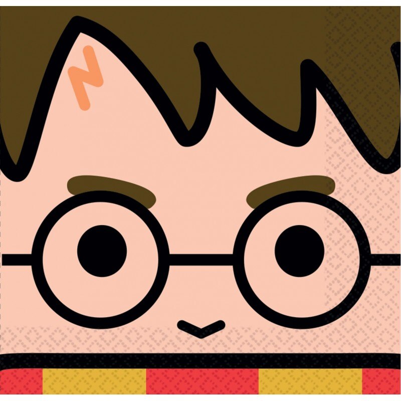Set 16 Servetele Harry Potter Pentru Petrecere , 33 x 33 cm, Multicolor