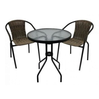 Mobilier terasa, set masa rotunda cu 2 scaune, 52x60x72 cm Mobilier terasa, set masa rotunda cu 2 scaune, 52x60x72 cm