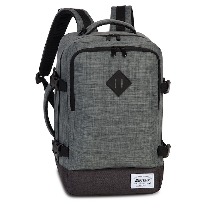 Rucsac Calatorie, Bestway, Cabin PRO Small, F40290-R, Gri cu negru