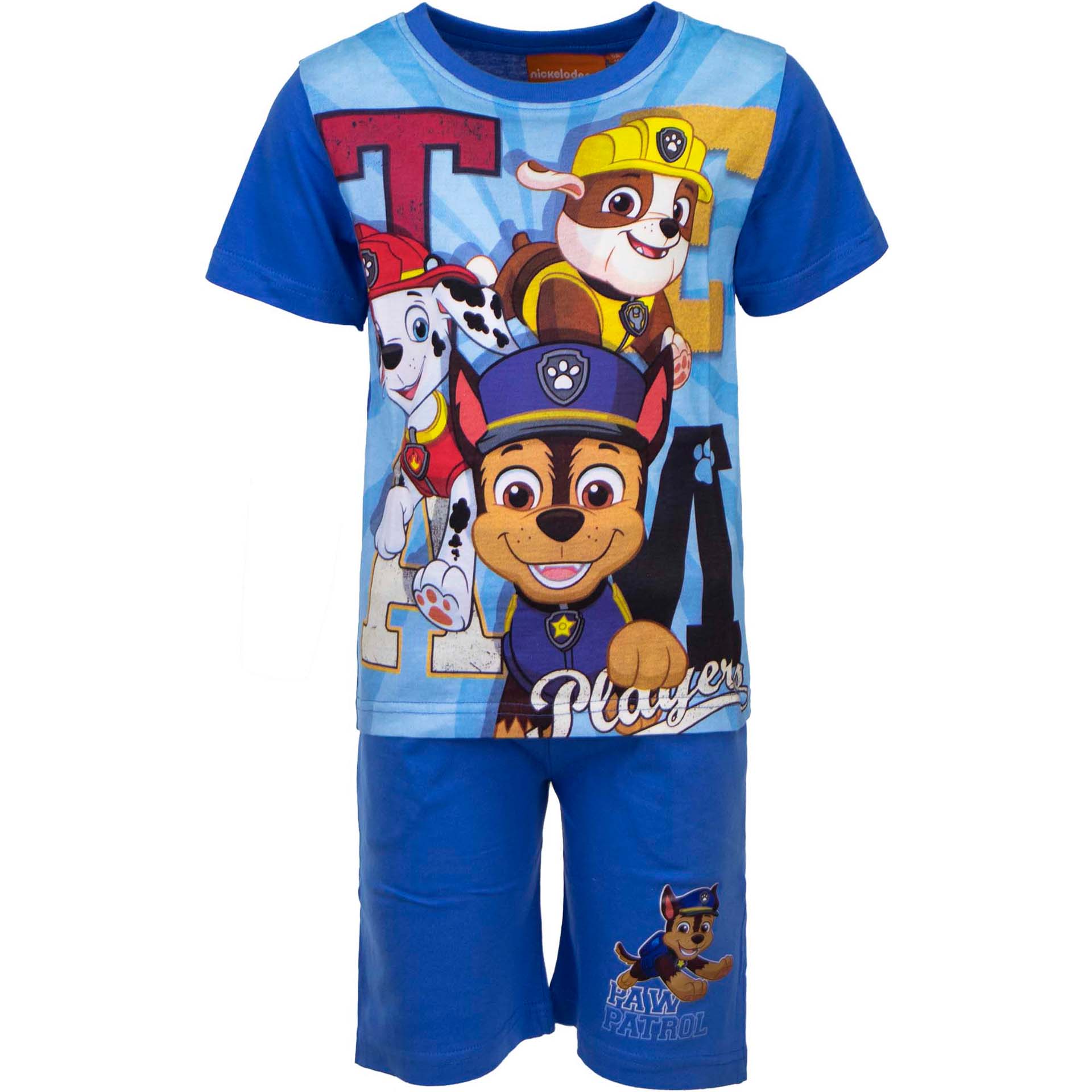 Compleu 2 piese de vara baieti, Paw Patrol, Albastru