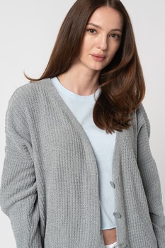 LTB, Cardigan tricotat Temowi, Gri cenusa LTB, Cardigan tricotat Temowi, Gri cenusa