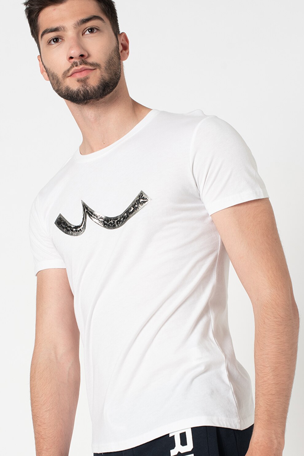 LTB, Tricou cu aplicatie Rogibe, Alb
