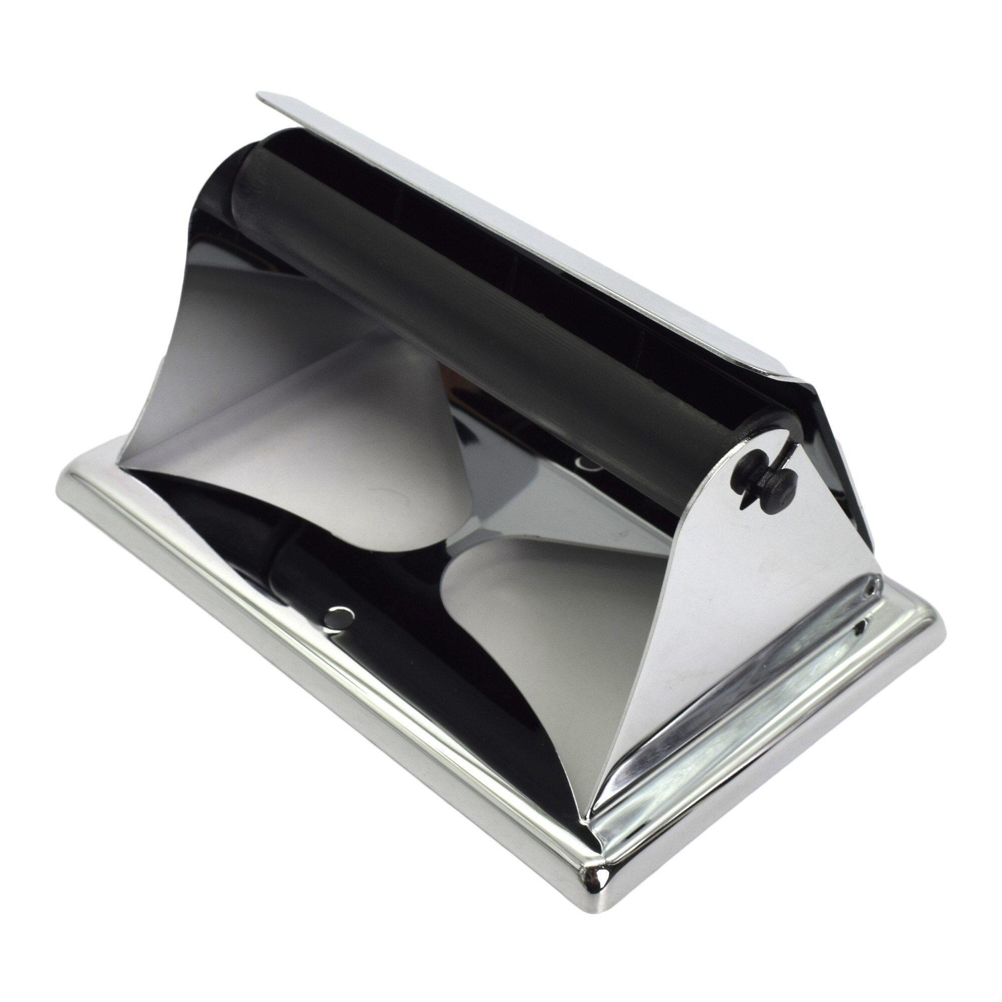 Suport hartie igienica cu capac, inox, argintiu