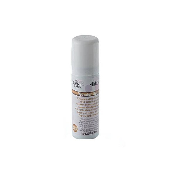 Colorant alimentar spray Silikomart, 50 ml, bronz