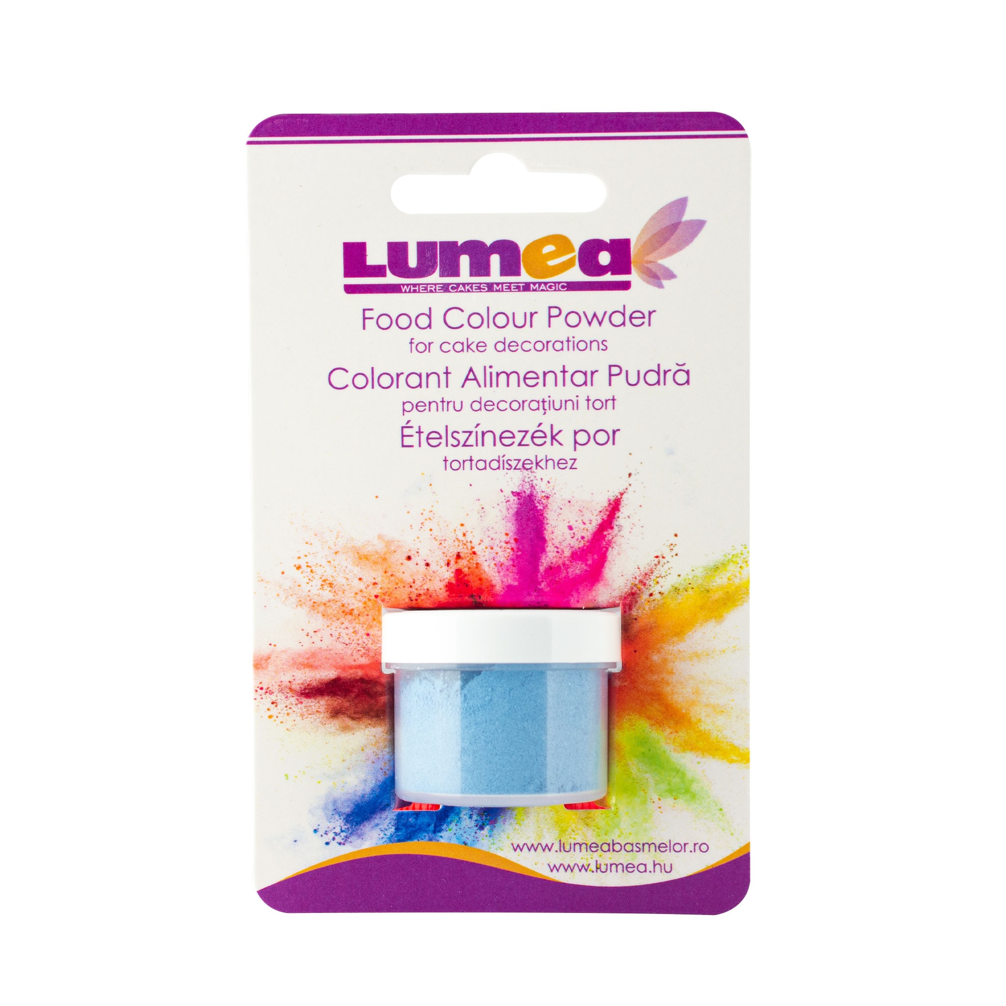 Colorant alimentar pudra Albastru cer, 4g - Lumea Colors