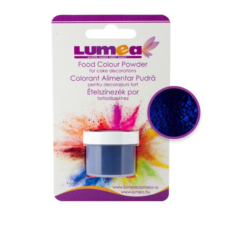 Királykék ételfestékpor, 2g - Lumea Colors