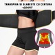 Centura de slabit, GO4FIT, pentru fitness, modelarea corpului, cu buzunar pentru telefon, verde, marimea L