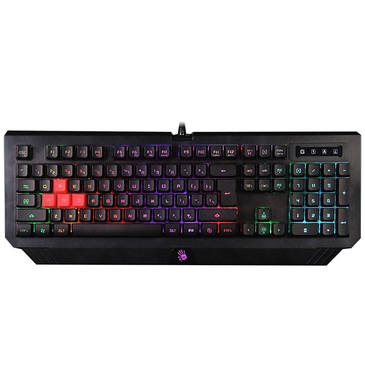 A4Tech Bloody B120N Gaming billentyűzet, USB, Vízálló, Fekete
