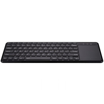Tastatura wireless cu touchepad mare, 2.4 Ghz , profil redus taste , receiver nano, Negru Tastatura wireless cu touchepad mare, 2.4 Ghz , profil redus taste , receiver nano, Negru