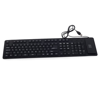 Tastaura silicon negru 49x13.5x1 cm Tastaura silicon negru 49x13.5x1 cm