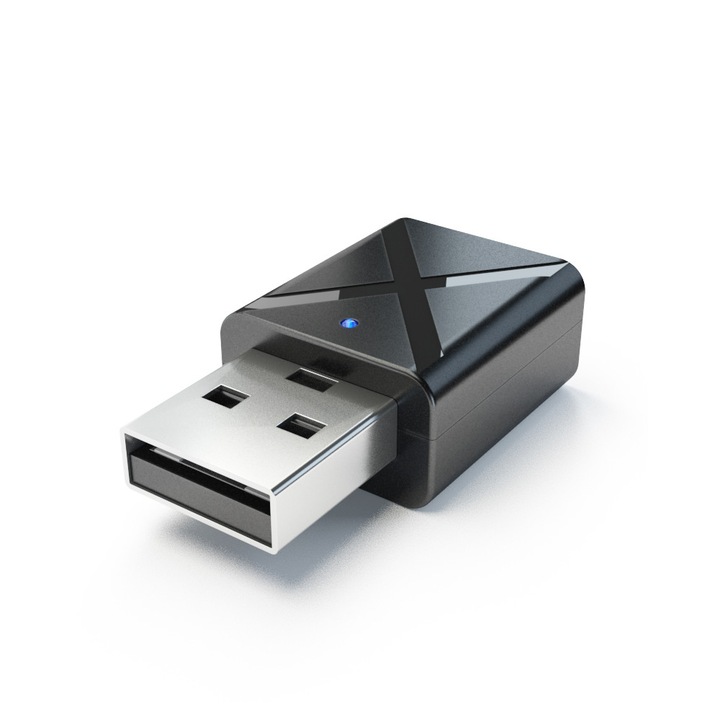 Adaptor/Convertor audio bluetooth 5.0 USB, Jack 3.5mm pt Televizor, PC, boxa sau masina.