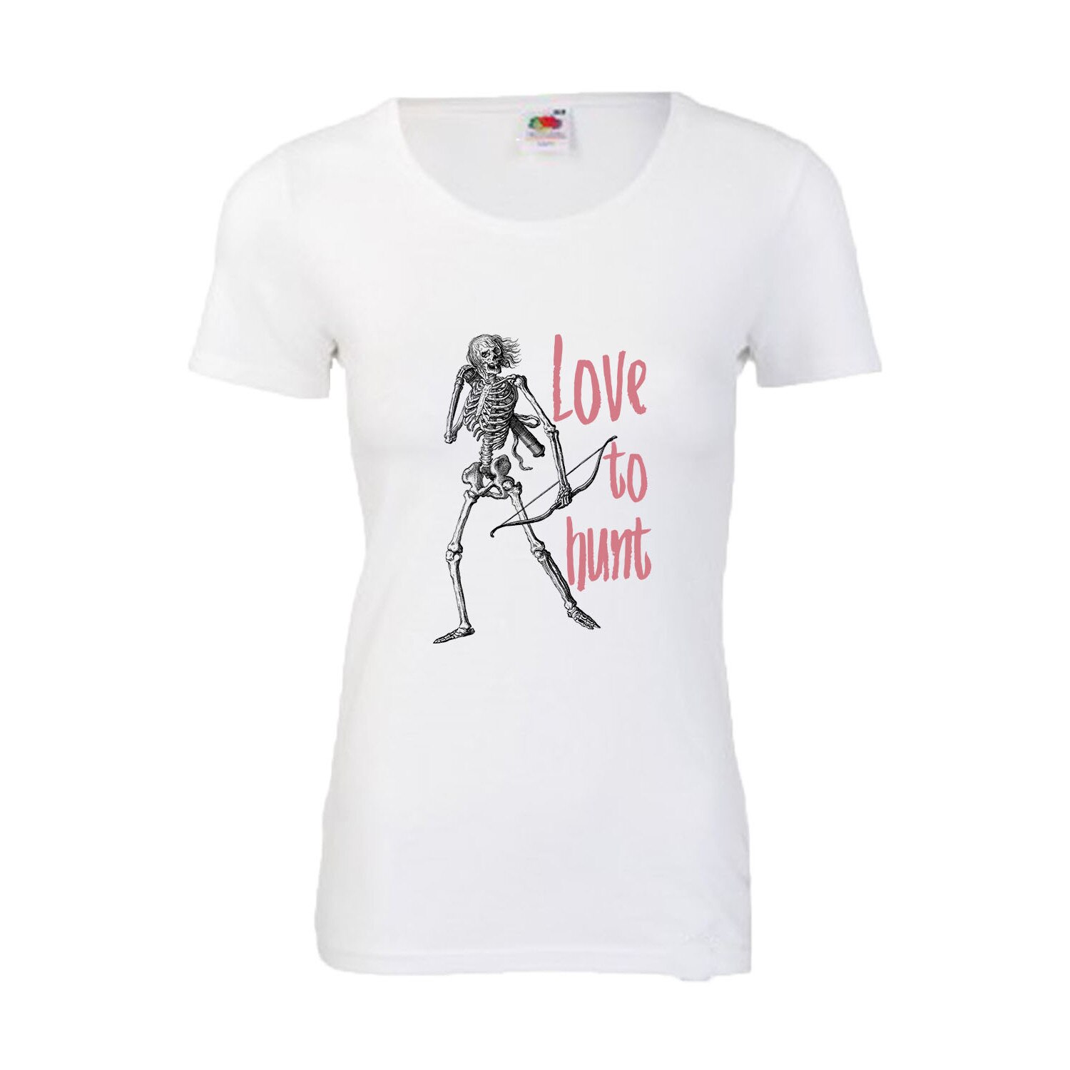 Tricou dama imprimeu grafic Love to hunt, L