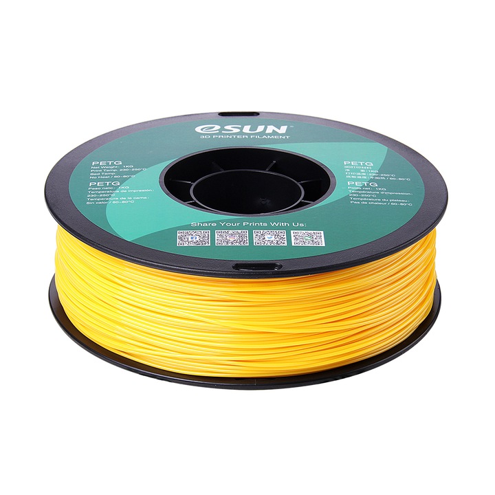 Filament ESUN PETG Galben 1.75mm 1kg