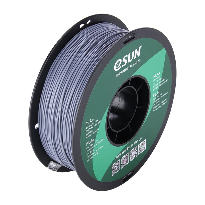 Filament ESUN PLA+ Gri 1.75mm 1kg