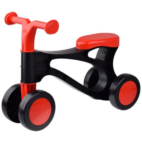 Motocicleta fara pedale, negru-rosu, Lena