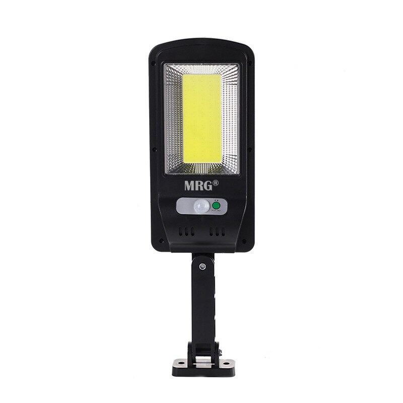 Lampa solara stradala MRG M-6037, Panou solar, 100 LED Cob, Negru