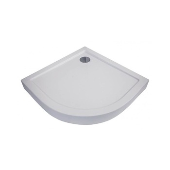 Cadita Dus Semirotunda Kolo First, 800x800x165 mm, Material Acrilic Alb Cadita Dus Semirotunda Kolo First, 800x800x165 mm, Material Acrilic Alb