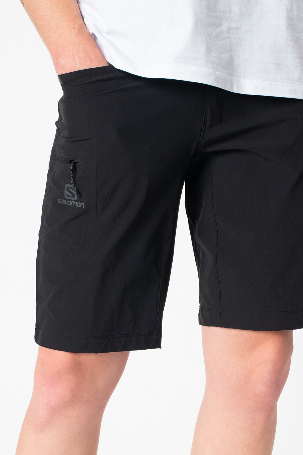 Salomon, Bermude impermeabile pentru drumetii Wayfarer, Negru