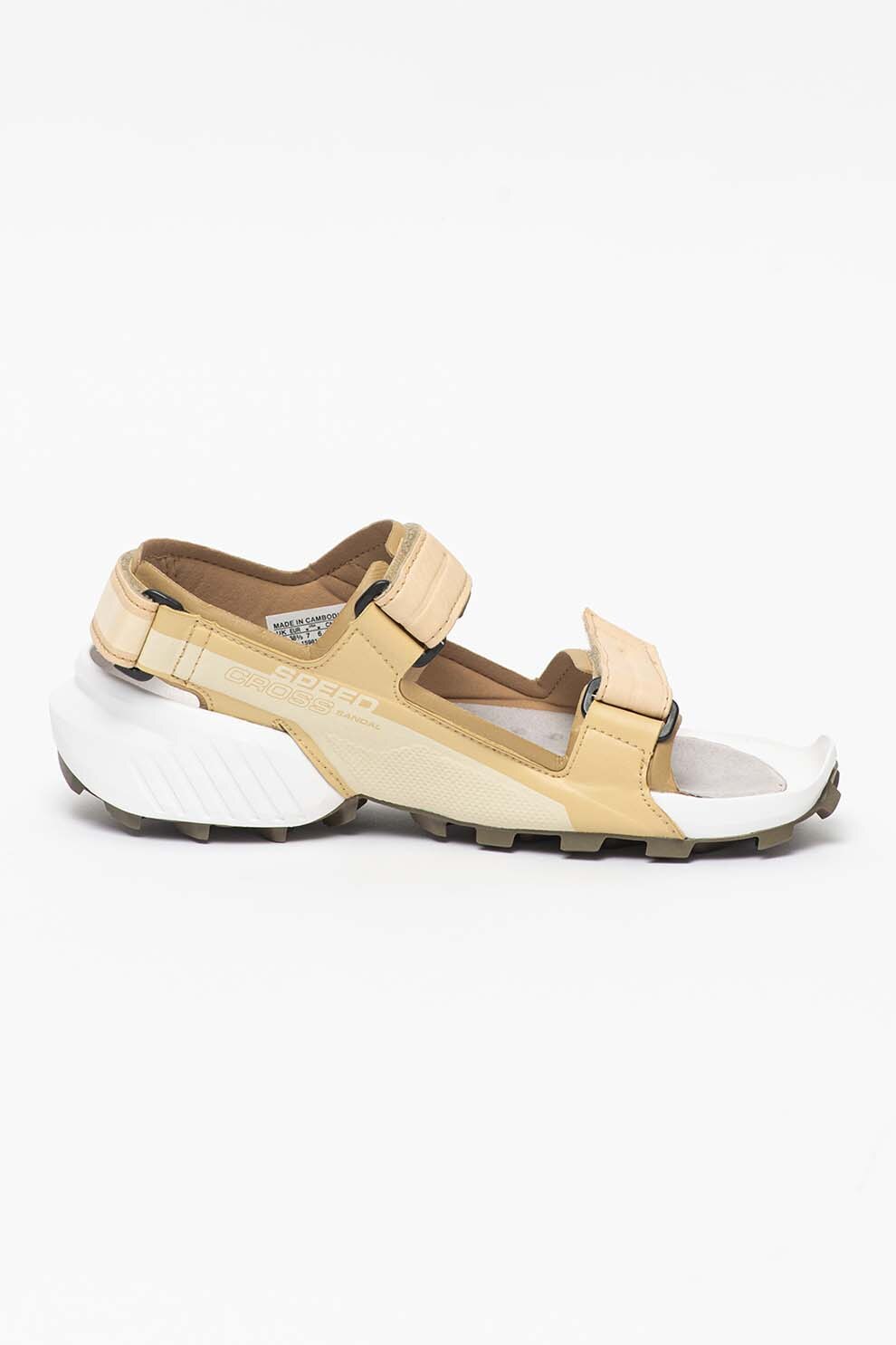 Salomon, Sandale unisex din piele ecologica pentru drumetii Speedcross