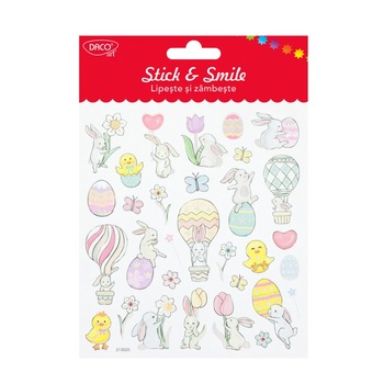 Abtibilduri, Daco, Lipeste si zambeste, Multicolor, AB909 Abtibilduri, Daco, Lipeste si zambeste, Multicolor, AB909