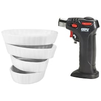 Set vase si arzator pentru crema de zahar ars, Gefu