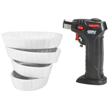Set vase si arzator pentru crema de zahar ars, Gefu Set vase si arzator pentru crema de zahar ars, Gefu
