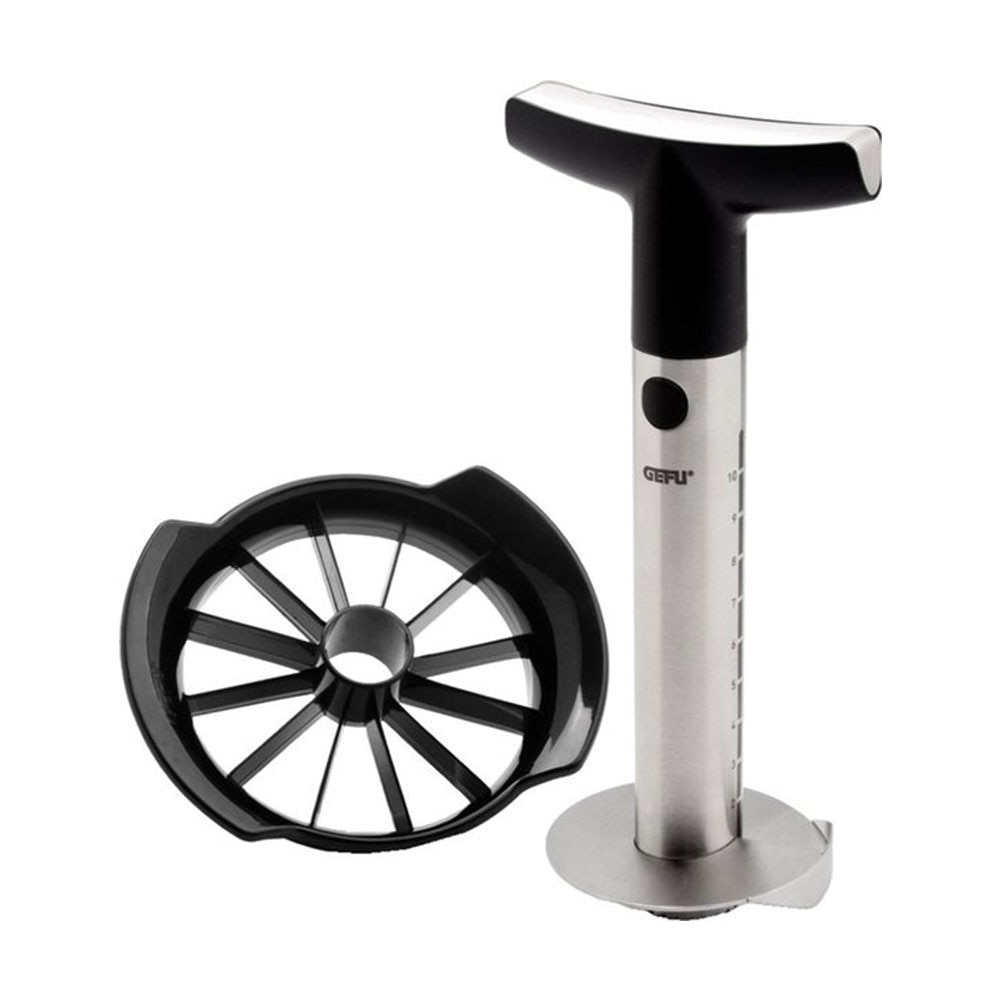 Ustensila pentru feliat ananasul, Gefu Pineapple Slicer, Negru/Argintiu