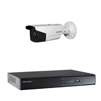 Kit de supraveghere video cu 1 camera de exterior 2MP, 80 mIR Kit de supraveghere video cu 1 camera de exterior 2MP, 80 mIR