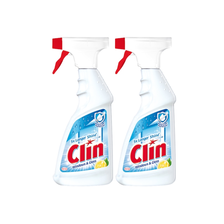 Pachet Detergent geamuri Clin Lemon Pistol 2 x 500ml