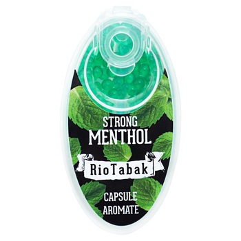 Capsule aromatizante pentru tigari RioTabak Strong Menthol - 100 buc Capsule aromatizante pentru tigari RioTabak Strong Menthol - 100 buc