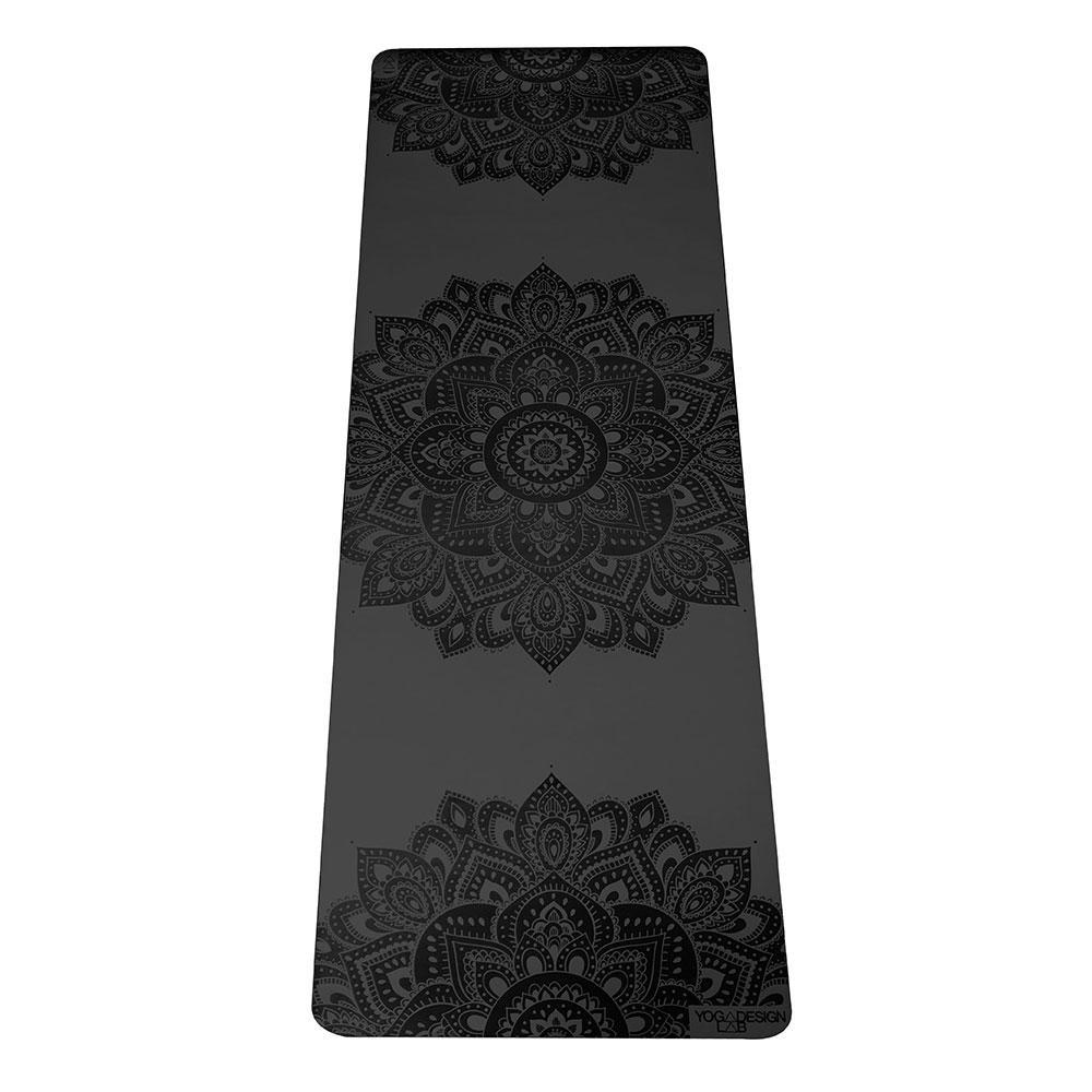 Saltea yoga, Yoga Design Lab, 180 cm x 61 cm x 5 mm, Gri inchis/Negru