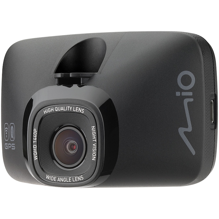 Видеорегистратор Mio MiVue 818, Quad HD, Wi-Fi, Bluetooth, GPS, Черен