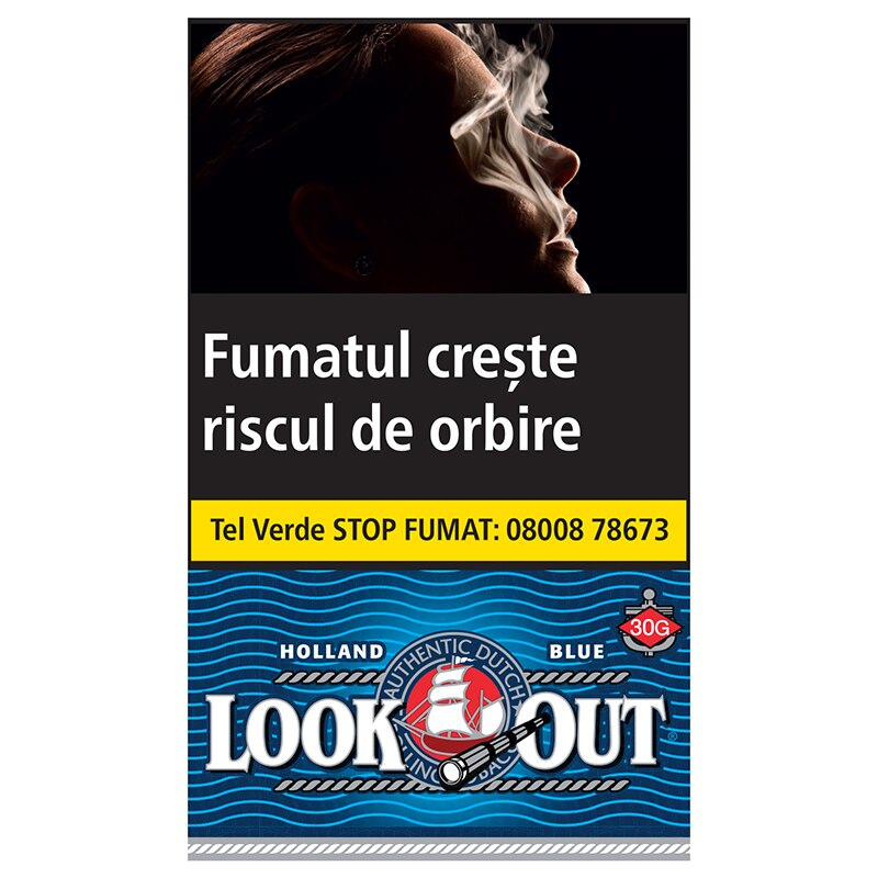 Tutun pentru rulat Look Out Blue Halfzware Shag 30g