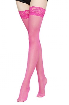 Ciorap dama, 3 sferturi, Lycra, elastic model, One Size, Bordeaux Ciorap dama, 3 sferturi, Lycra, elastic model, One Size, Bordeaux