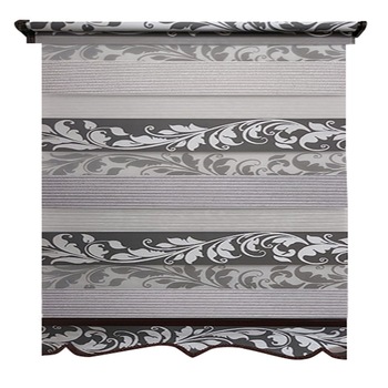 Jaluzea tip Rulou textil MAXI cu Terminatie Decorativa,Deko Design,Rolete Zebra Day & Night Luxury High Quality, 110x180cm,ZS5,culoare gri cu model si insertie de slipici,accesorii albe Jaluzea tip Rulou textil MAXI cu Terminatie Decorativa,Deko Design,Rolete Zebra Day & Night Luxury High Quality, 110x180cm,ZS5,culoare gri cu model si insertie de slipici,accesorii albe