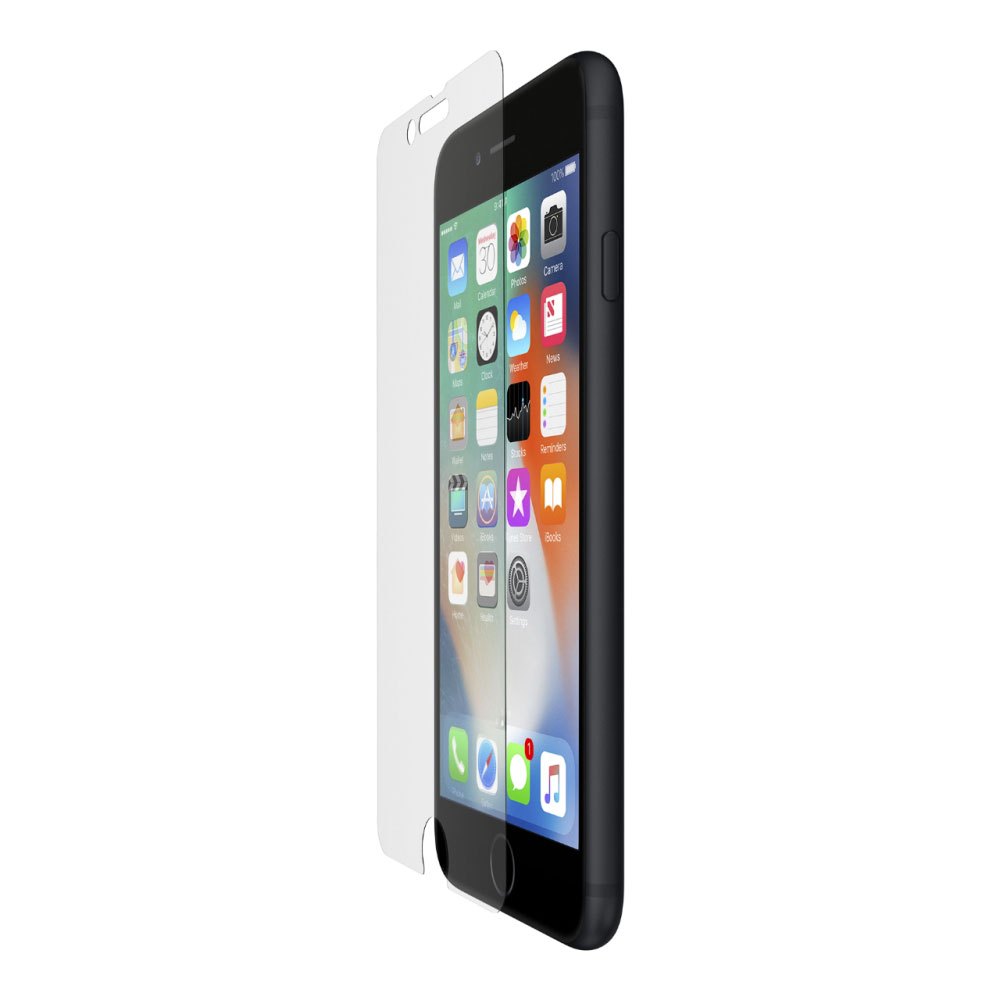Folie de protectie pentru iPhone 7 Plus/8 Plus, Belkin, Ultra Invisible, Sticla, Anti-zgarieturi, Transparent