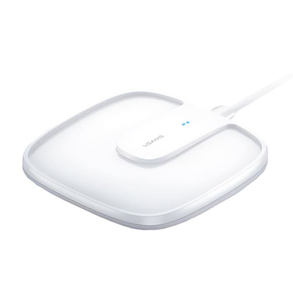 Incarcator wireless magnetic Fast Charge Usams cu incaracre rapida, 15W, (US-CD153), Alb