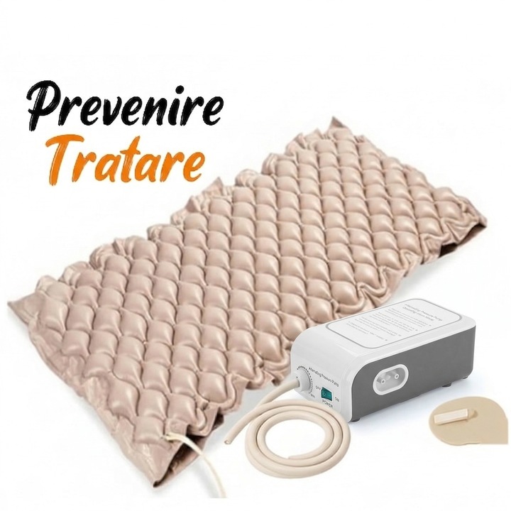 Saltea Antiescara Cu Compresor EvoSmart™ SE01 Profesional, Sistem antiescare, Marime 200/90cm, Bej