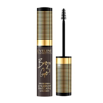 Mascara pentru sprancene Brow&Go!, Eveline Cosmetics, 01 Light, 6 ml Mascara pentru sprancene Brow&Go!, Eveline Cosmetics, 01 Light, 6 ml