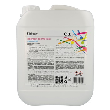 Detergent dezinfectant concentrat Klintensiv pentru suprafete, Instrumentar si Microaeroflora, 5L Detergent dezinfectant concentrat Klintensiv pentru suprafete, Instrumentar si Microaeroflora, 5L