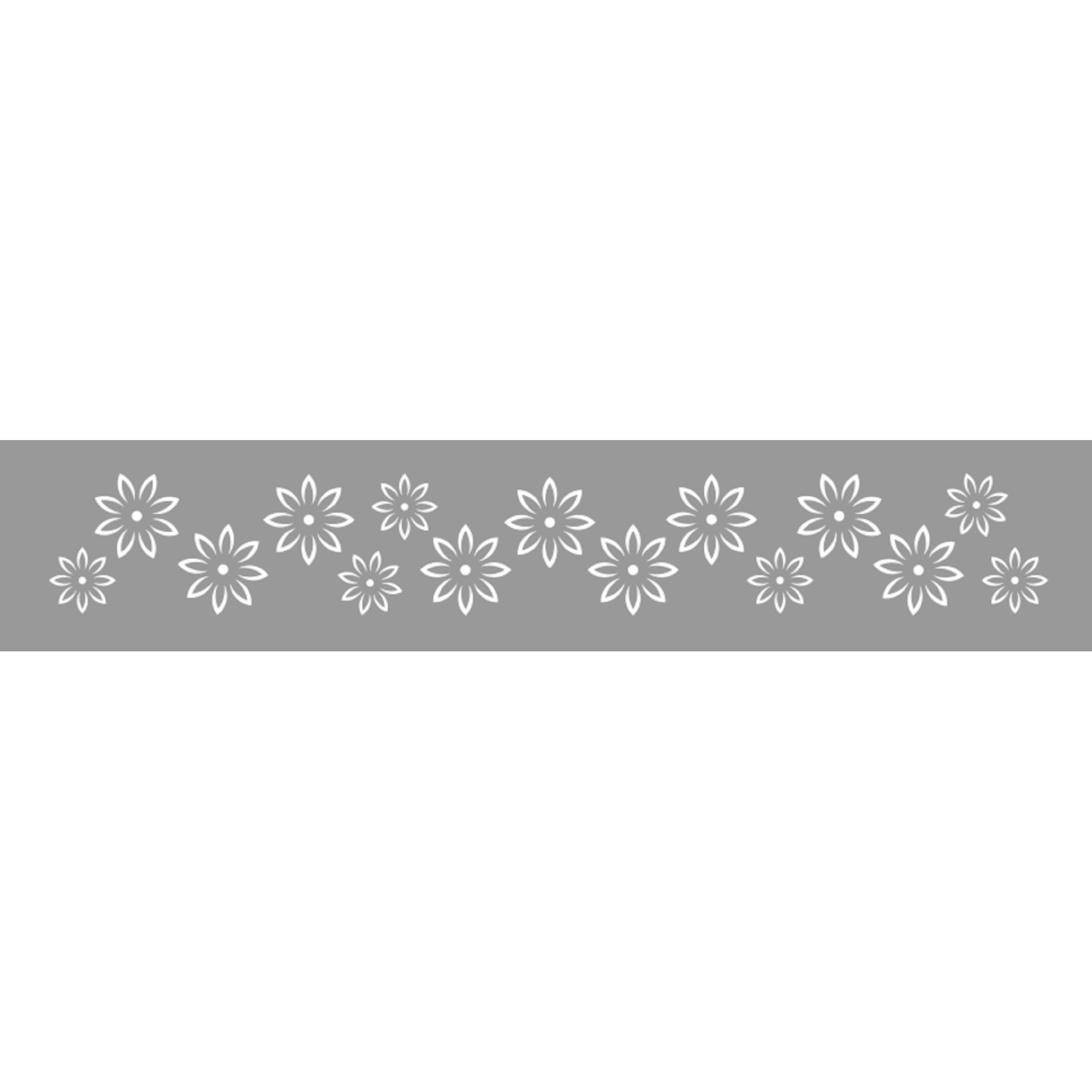 Sablon Refolosibil Repetitiv Bordura Flori Japoneze 430*85mm - SP79-1