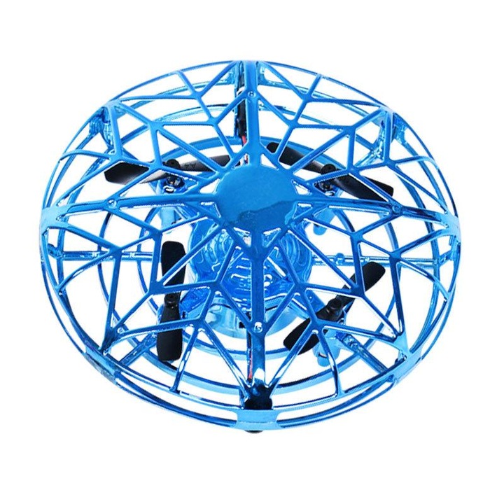 Mini UFO drón LED lámpával, kézmozdulatvezérléssel, 360 fokos elforgatással, Blasko