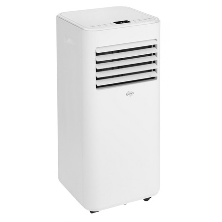 Aparat de aer conditionat mobil ARGO LARI, 8000 BTU, Racire, Clasa energetica A, Telecomanda, Timer, Control digital, Dezumidificare, Autorestart, Child Lock, Tub evacuare si adaptor fereastra incluse, Portabil