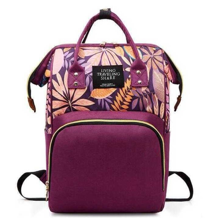 Rucsac multifunctional mamici Leaves, Bambinice, Mov