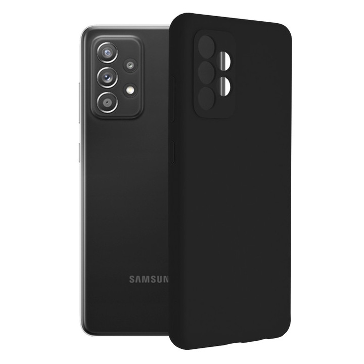 Husa Techsuit Soft Edge Silicon compatibila cu Samsung Galaxy A72 5G Negru