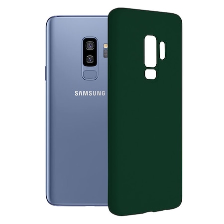 Husa pentru Samsung Galaxy S9 Plus, Silicon, Dark Green