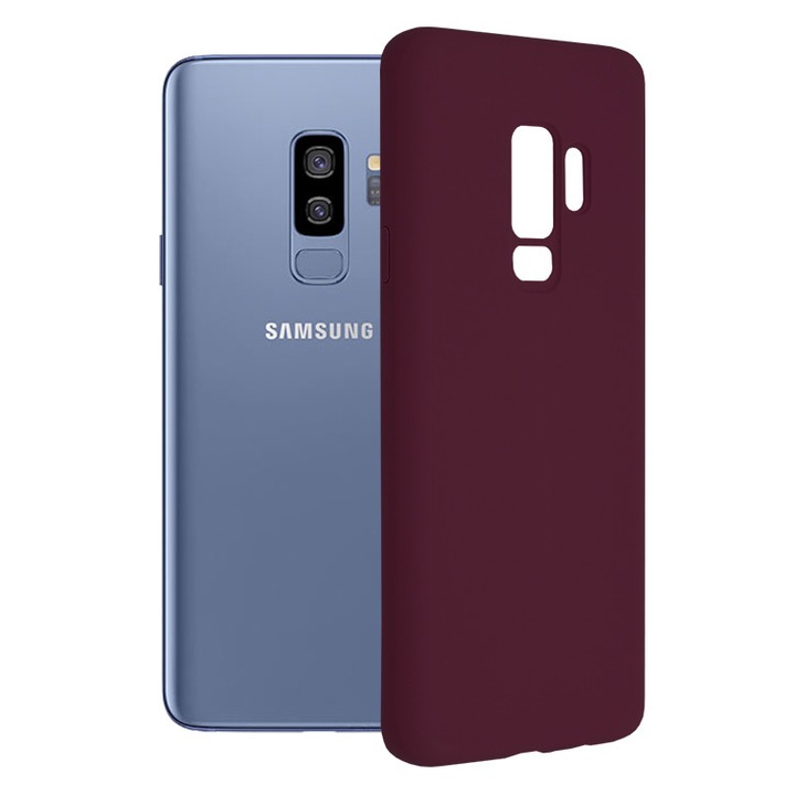 Кейс за Samsung Galaxy S9 Plus, Techsuit Soft Edge Silicone, Plum Violet